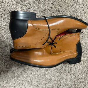 Men's Tan Leather Ankle Boots